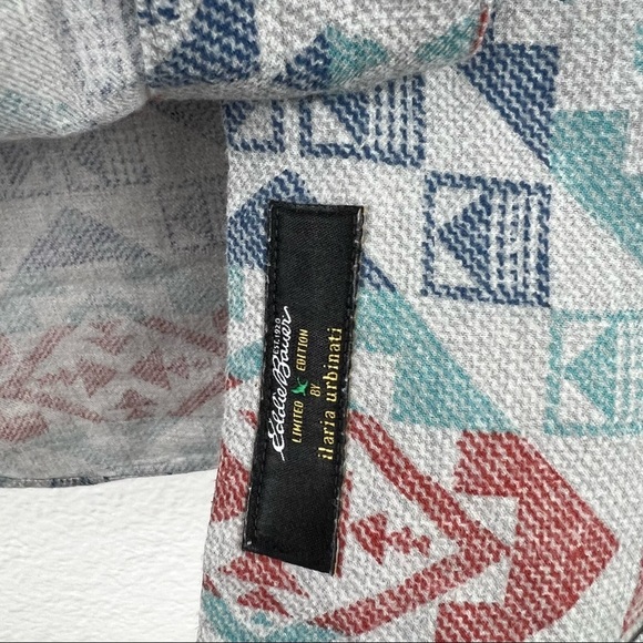 EDDIE BAUER x ILARIA URBINATI Northwest Boyfriend Flannel Shirt, Sz Medium NWOT - Picture 8 of 11